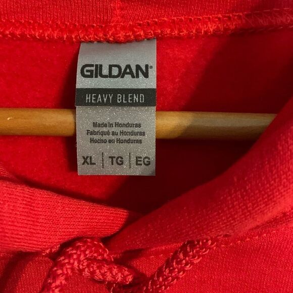 5/30 Question Everything custom hoodie size XL in red. - Picture 2 of 4